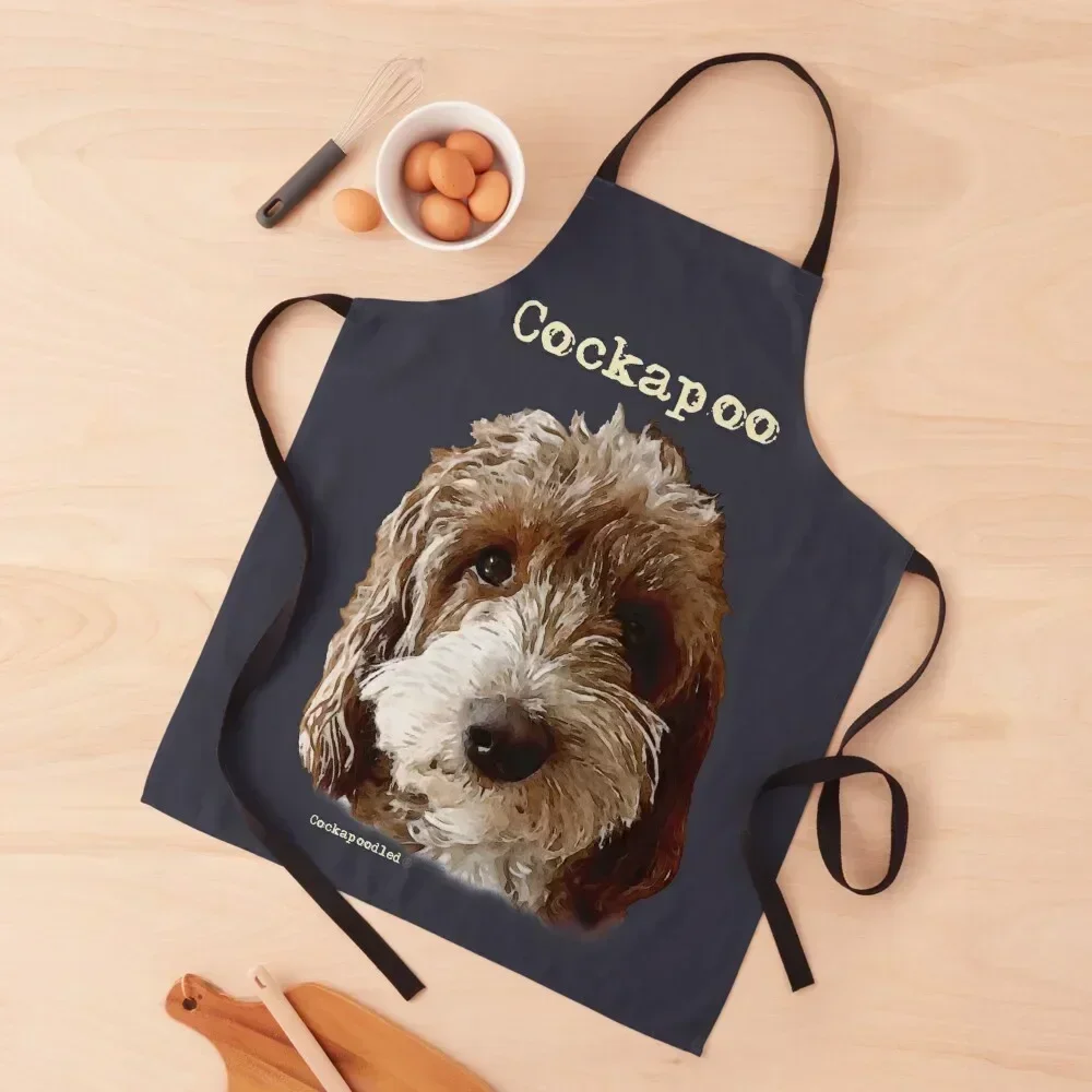 

Red and White Cockapoo Dog Apron Cute Kitchen Kitchen Front Kitchen Tools Woman Apron
