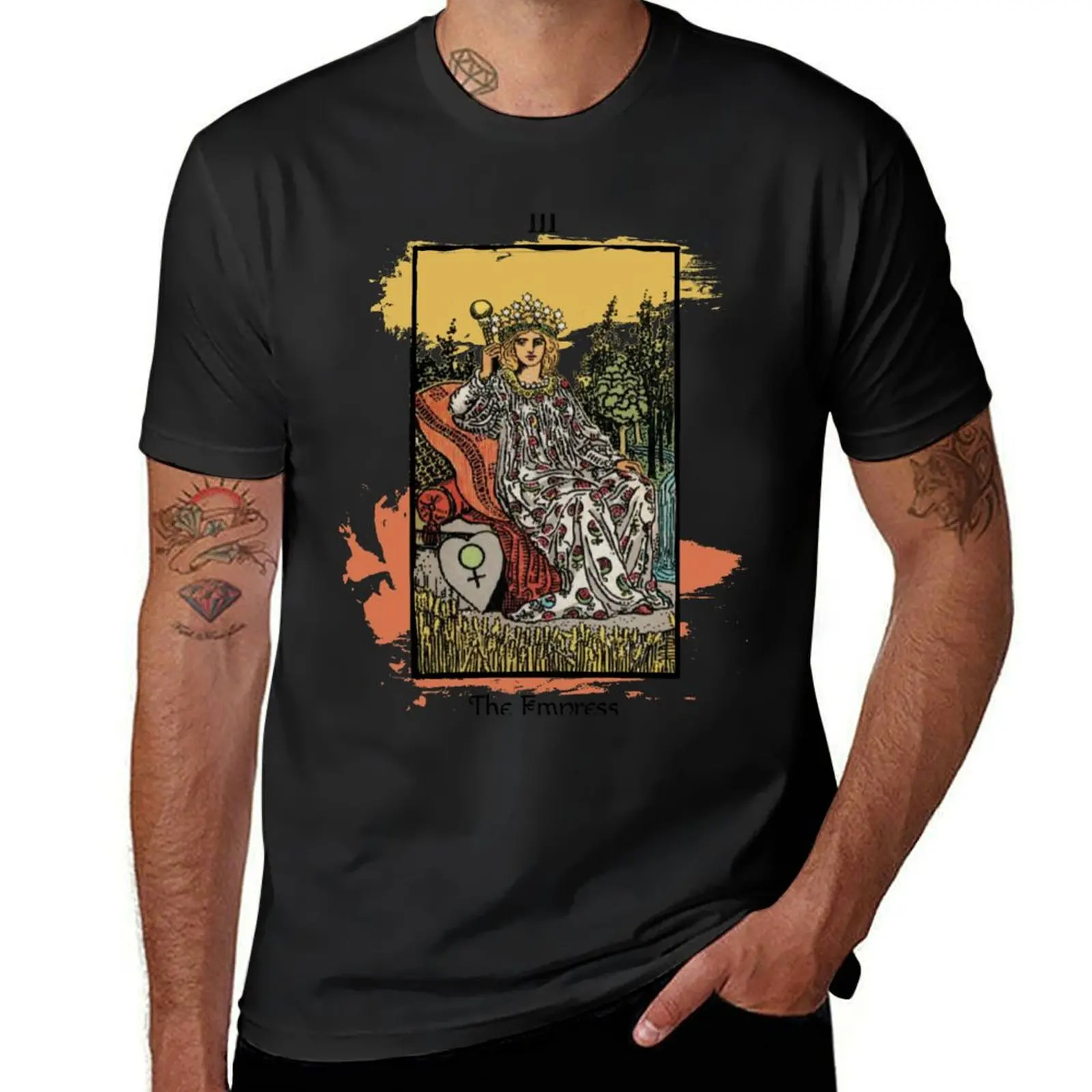 

The Empress - Tarot Card T-Shirt Louboutins heavyweights vintage clothes gifts for boyfriend men t shirts high quality