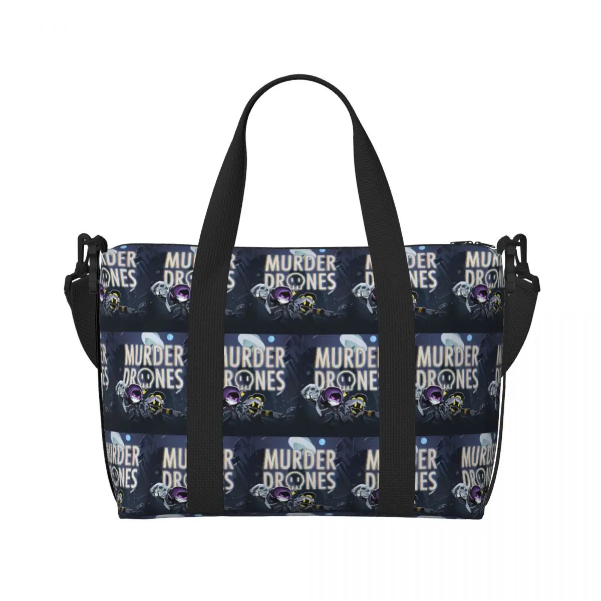 Custom Games Murder Drones Anime Tote Bag Women Large Capacity Movies Beach Gym Shoulder Travel Bag