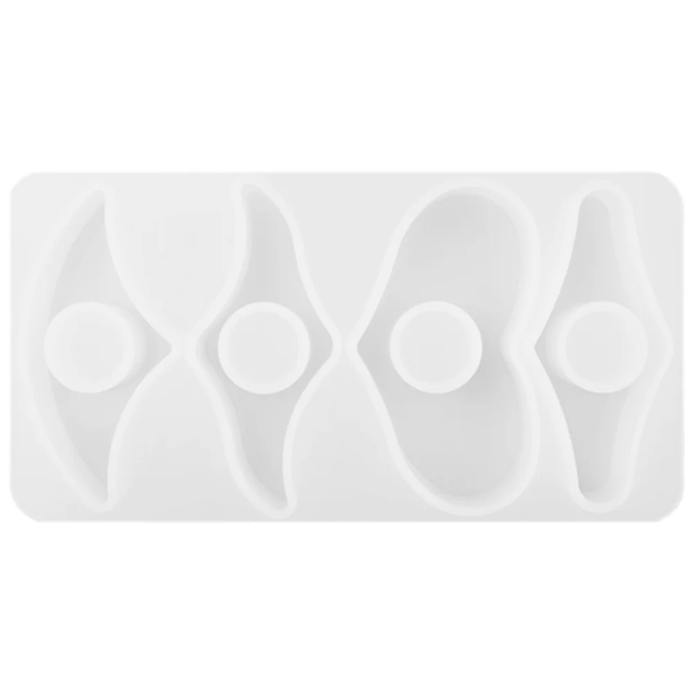 سيليكون المرجعية قالب DIY بها بنفسك الحرفية صنع صينية مستطيلة الإبهام الدائري تصميم لصب الراتنج الايبوكسي Uv الاسمنت الطين الصابون الشمع