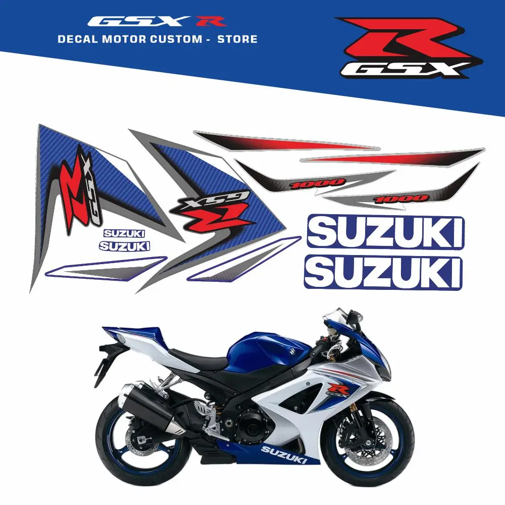 

Full Vehicle Fairing Shell Sticker Decals OEM Original Factory Replica For Suzuki Gsxr1000 Gsx-r 1000 2007-2008
