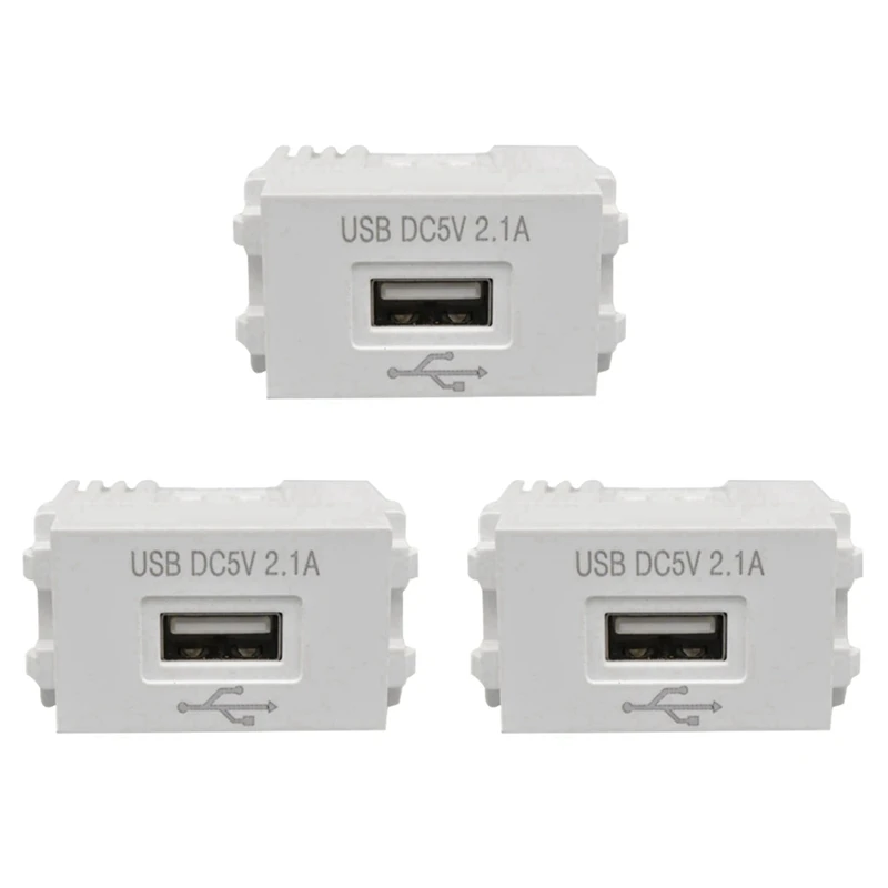 New-3X 電話充電パネル USB 電源モジュール 220V ソケット 5V 変圧器 2.1A USB 充電電源ソケット スイッチング アダプター