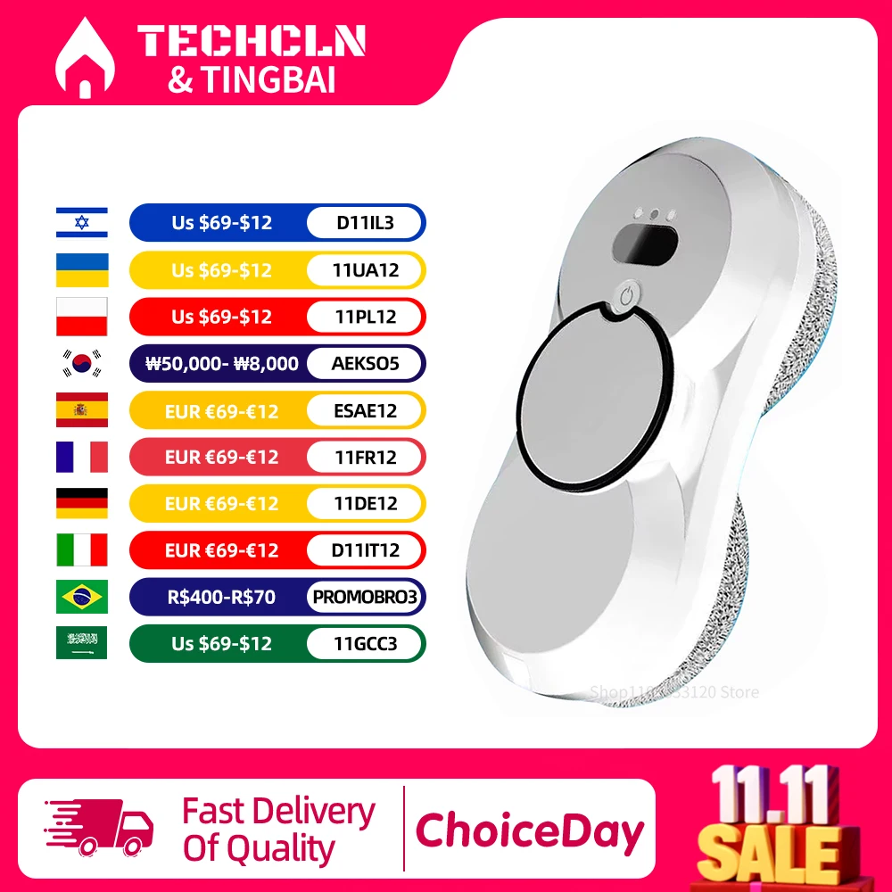 스마트 창 청소 로봇 진공 유리 청소기 가정용 자동 물 스프레이가 포함된 자동 기기