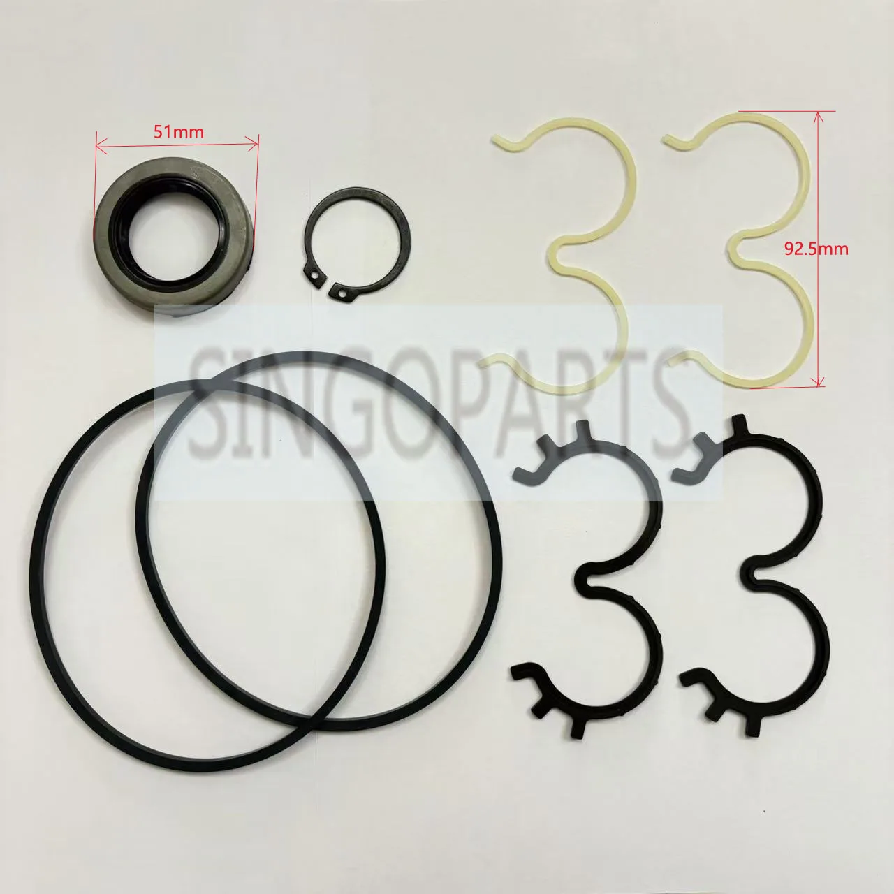 Repair Gear Pump Kit Sealing Ring P350 Fits Perkar Hydraulic Pump