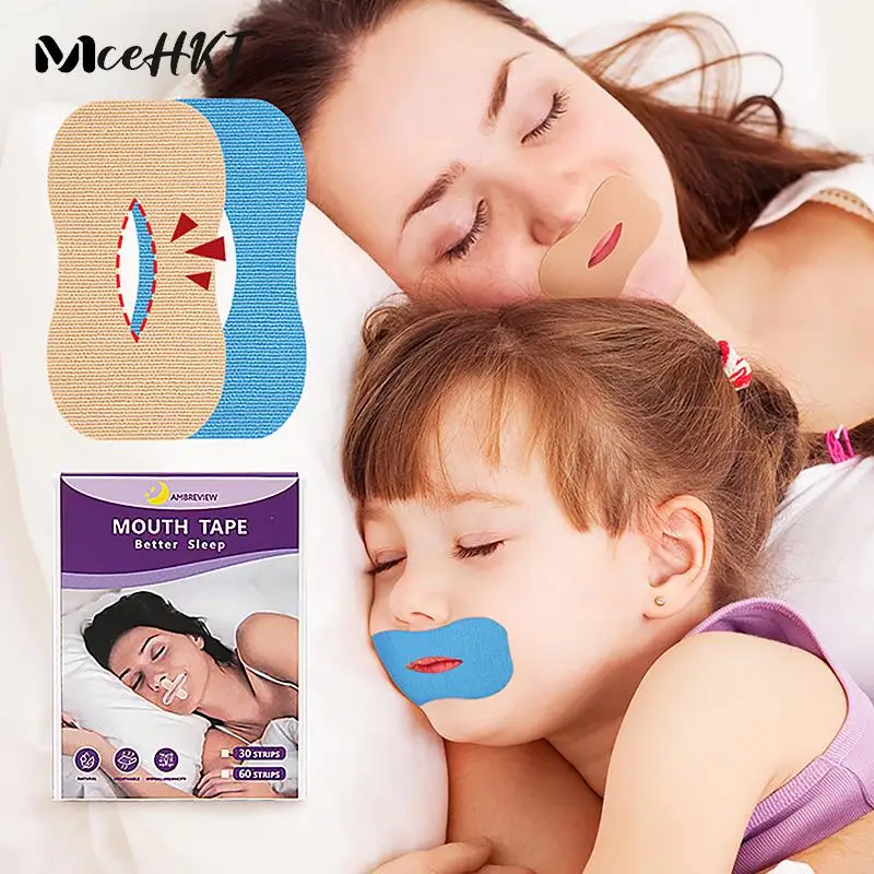 

10/30Pcs O-shaped Anti-Snoring Stickers At Night Mouth Correction Sticker Tape Adult Children Preventing Mouth Breathing