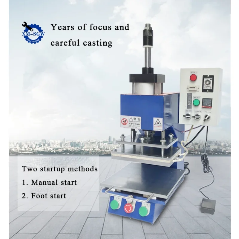 Hot Sale Table Top Desktop Automatic Pneumatic Hot Stamping Foil Embossing Machine For Paper Leather 18*28CM