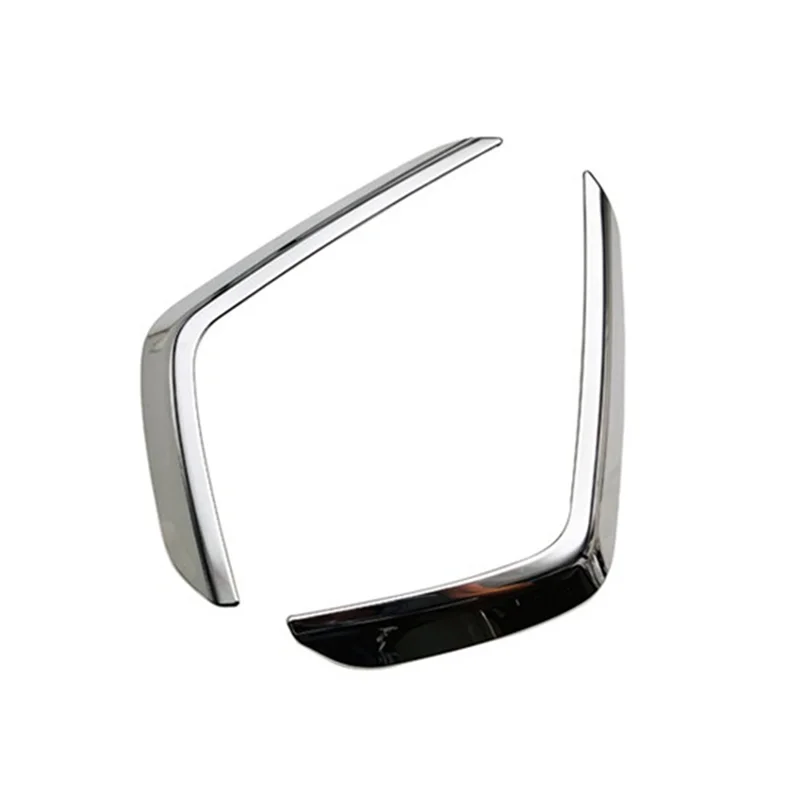 

AV36-2 PCS Car Front Bumper Fog Lamp Eyebrow Cover Trim Accessories Silver ABS For Subaru Crosstrek Impreza 2024