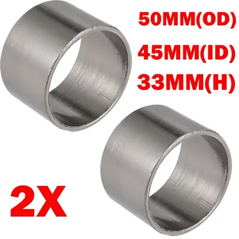 2X Motorcycle Exhaust Pipe Gasket Seal Ring 33mm/45mm Inner Diameter 50mm Outer Diameter Outer Connector Gaskets for Muffler Pip