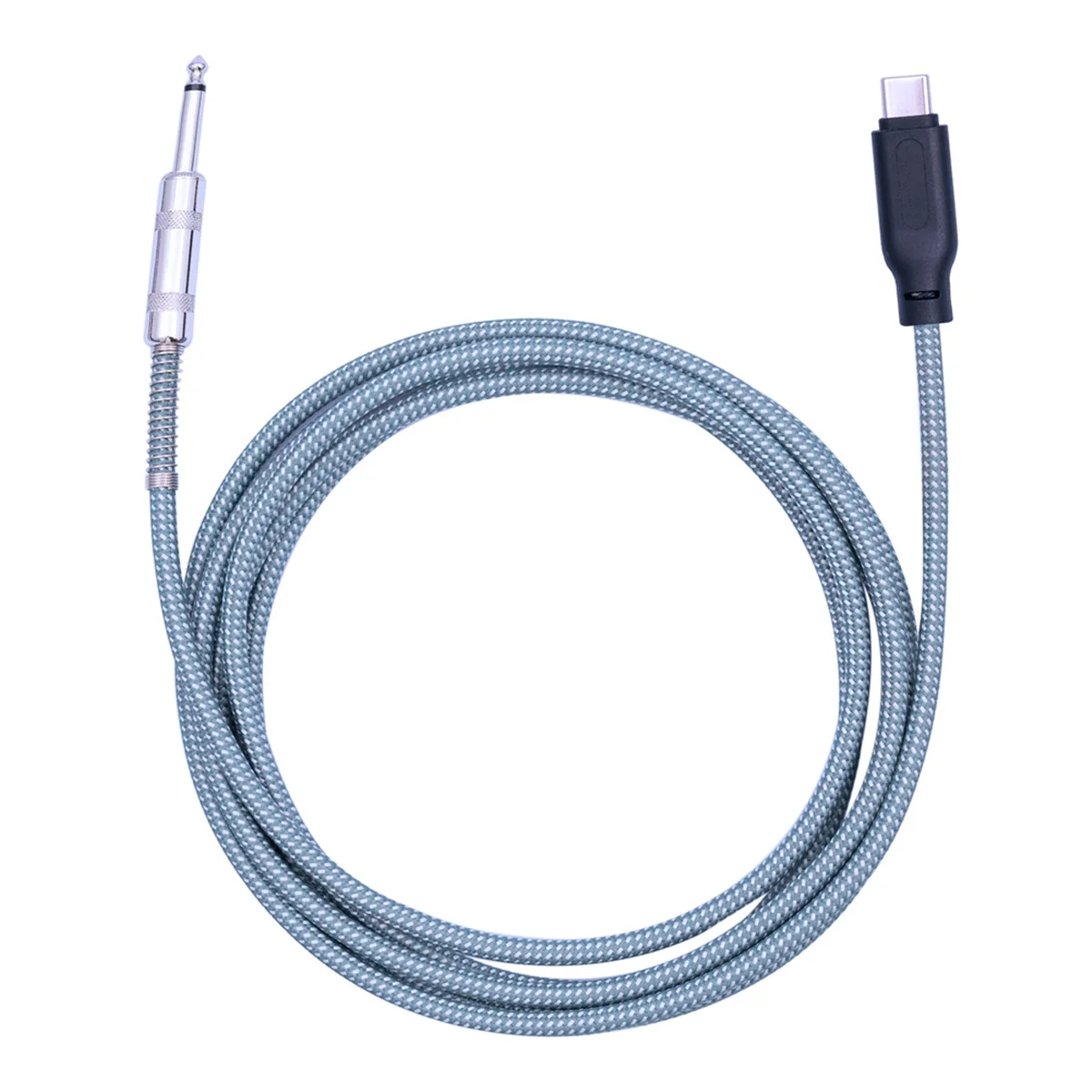 

AU49_6,35 мм к USB Type-C Мужской гитарный аудиокабель 1/4 дюйма к USB-C, 3 метра