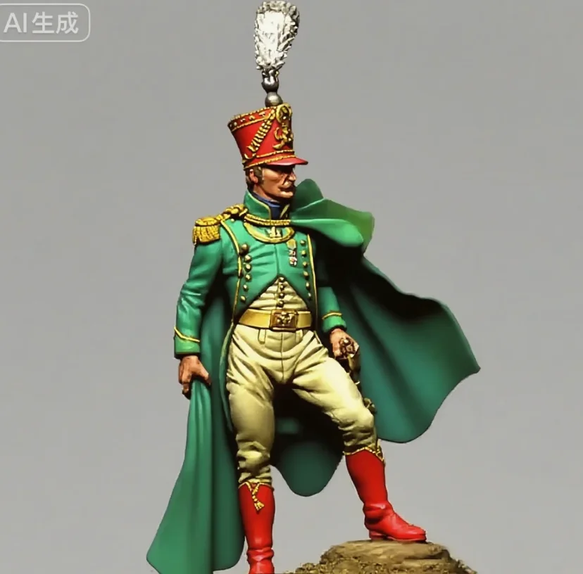 

1/32 (60mm) Resin Soldier Napoleon era colorless and self-assembled A-2129
