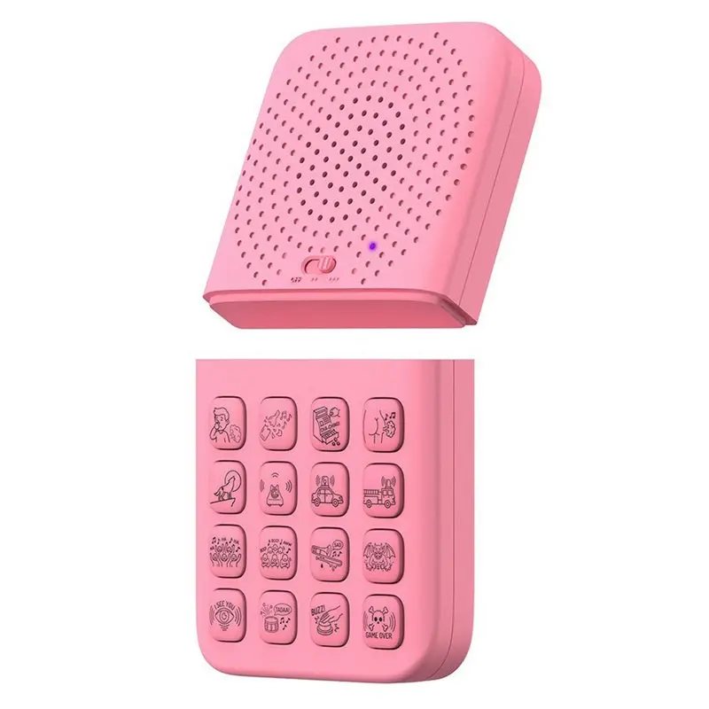 

Pro Children's Pranking Hilarious Prank 16 Fun Sound Effects Detachable Design Rechargeable Pink