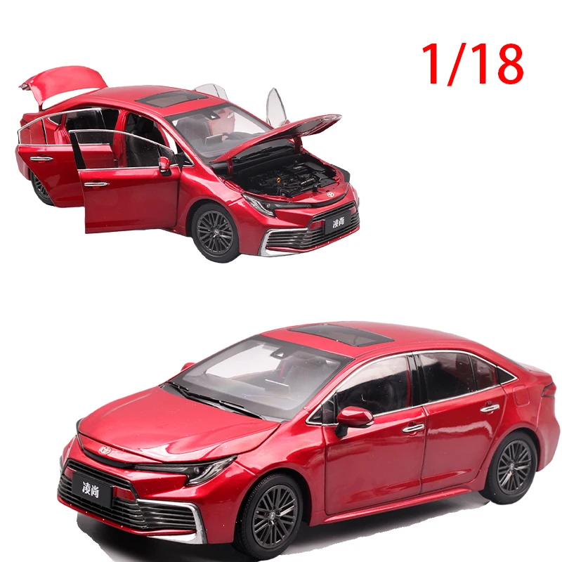 Diecast Model Car 1/18 2021 Toyota Levin Alloy Car Model Levin Vehicle Toys for Boys Collection Display Original Box
