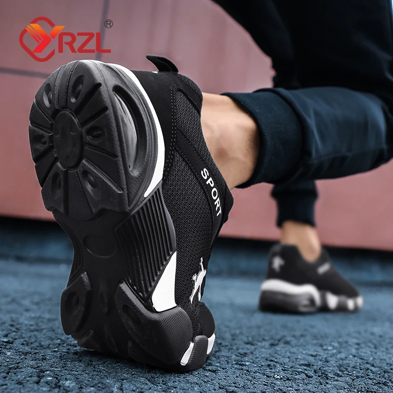 YRZL-Baskets légères à coussin d'air pour hommes, chaussures décontractées, chaussures en maille respirante, chaussures de sport à lacets, mode masculine, haute qualité