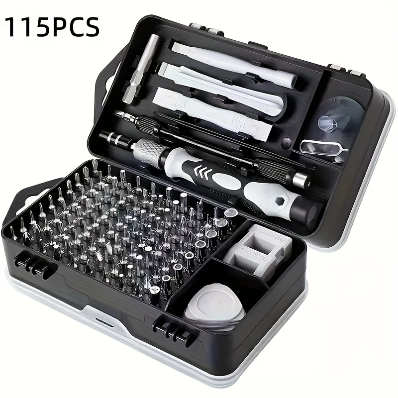 115 in 1 Multifunctional Precision Magnetic Screwdriver Set Computer PC Mobile Phone Equipment Repair Screwdrive Kit Hand Tools