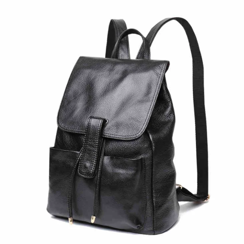 

2023 summer new street trend luggage leather backpack Leather belt decorative women's backpack