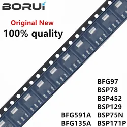 10PCS BFG591 SOT223 BFG591A SOT-223 SMD BFG135A BFG135 BFG97 BSP78 BSP452 BSP129 BSP75N BSP75 BSP171P BSP171