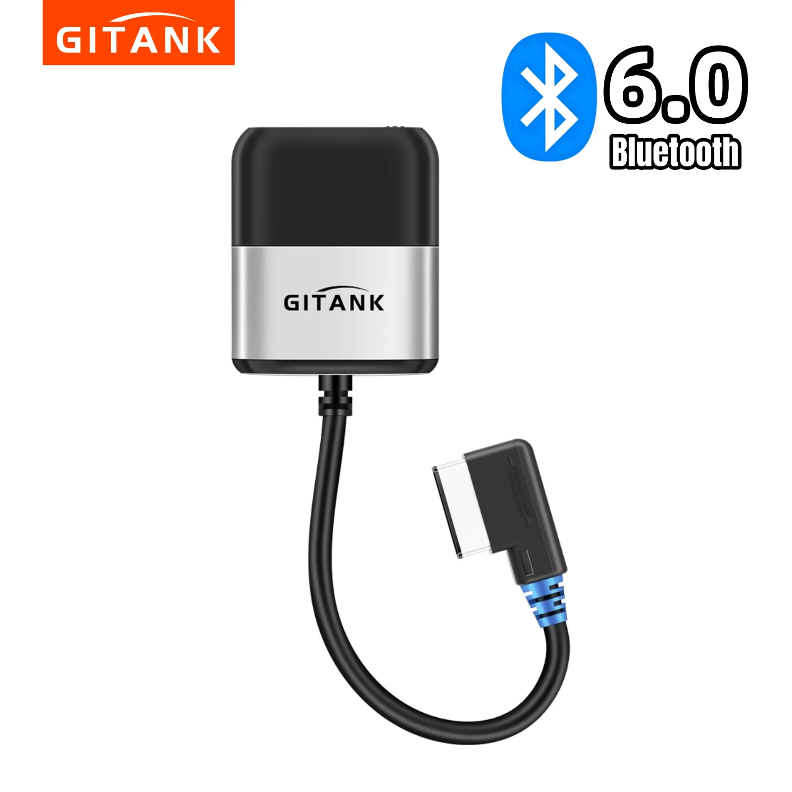GITANK Bluetooth 6.0 Car Kit for Mercedes-Benz,Media Music Interface Wireless Adator,Compatible with iPhone Android Smartphones