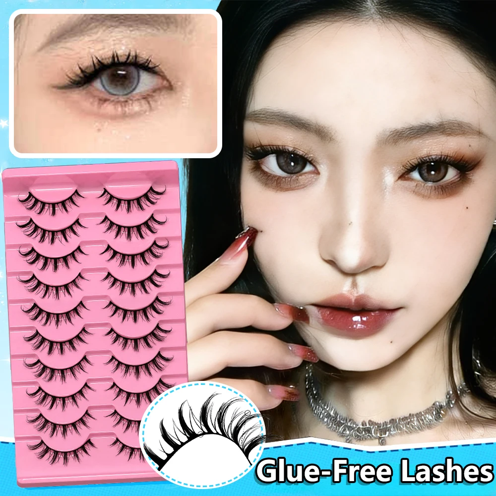 2026 New Little Devil Style 10-Pair Individual Eyelash Extensions, Creating Soft and Natural Faux Mink Eyelashes