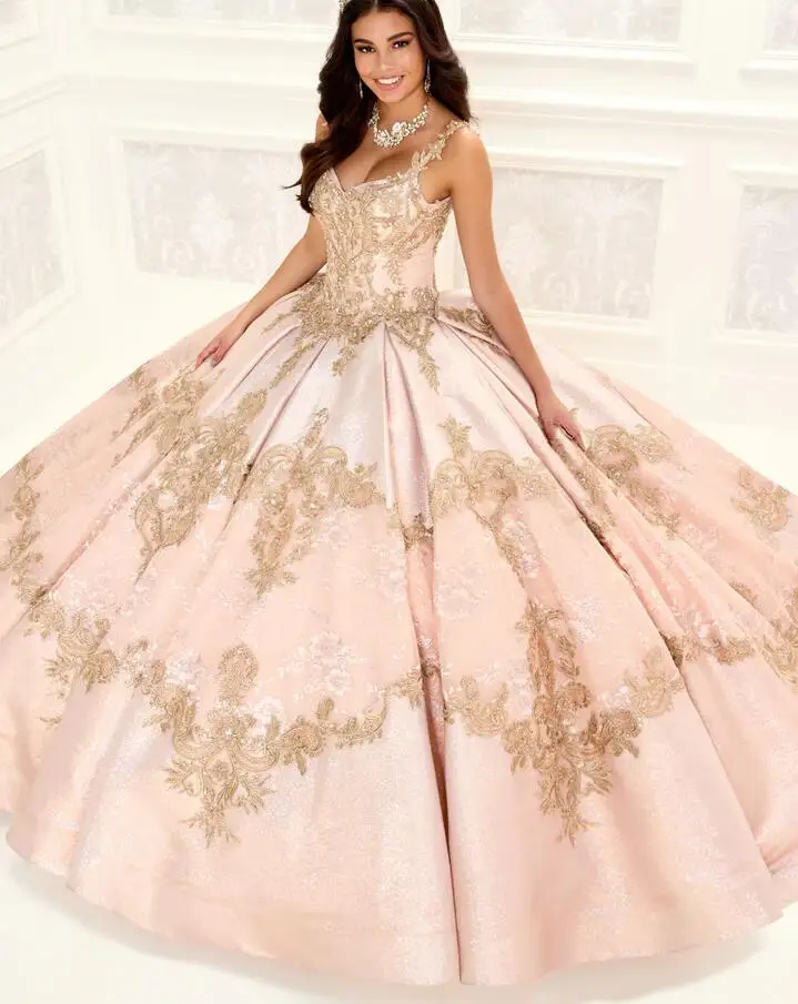 Spaklry Vestidos Quinceanera góticos com capa longa, espartilho de lantejoulas pretas, arco grande, 2022