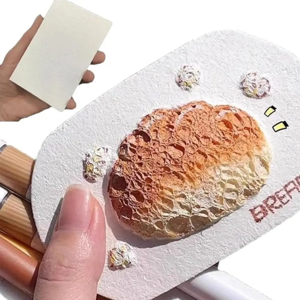 Leeg schilderpapier DIY magische gezwollen verf met schildersezel handwerk schuimtextuur 3D-tekening magische canvas sponstextuur 3D-effect