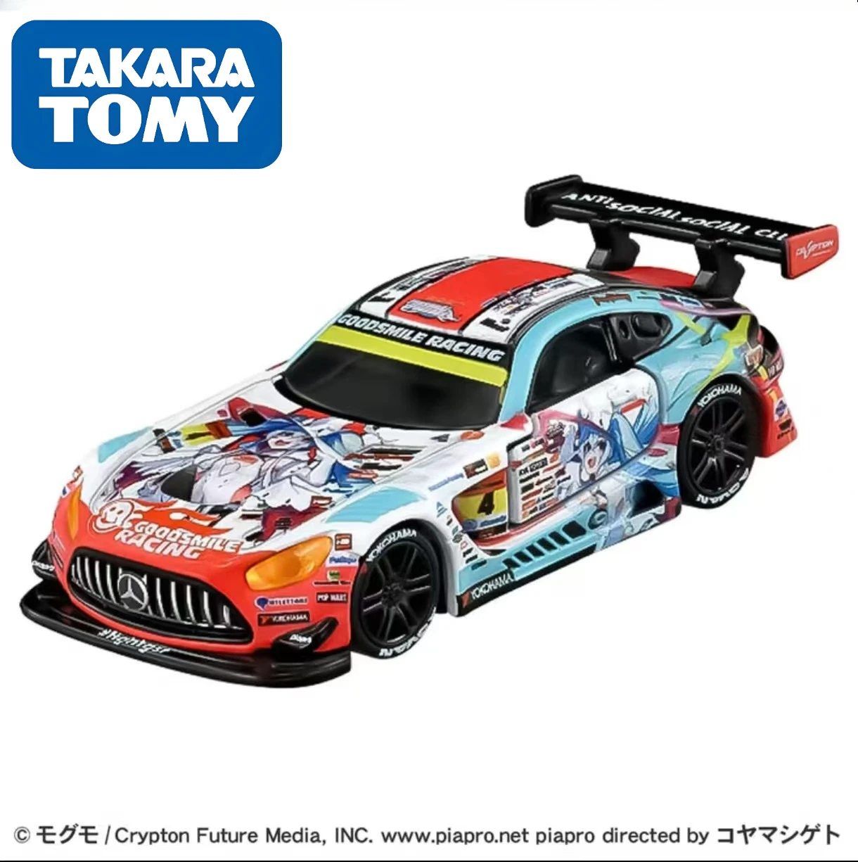 7月-tomy-タミヤ-合金車モデル-トミカ-フラッグシップ-ブラックボックス-インフィニット-初音ミク-塗装済み-メルセデスamg-グッズ-ディスプレイピース