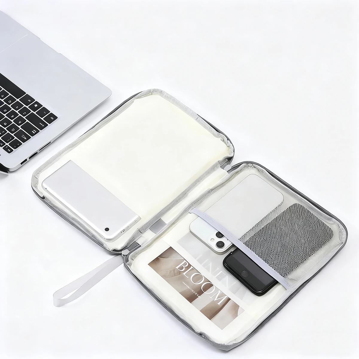 حافظة واقية للكمبيوتر اللوحي بشعار قابل للتخصيص، مقاومة للماء، محمولة، طبقة وسادة سميكة، جيب شبكي لهدية الشركات الآمنة #3