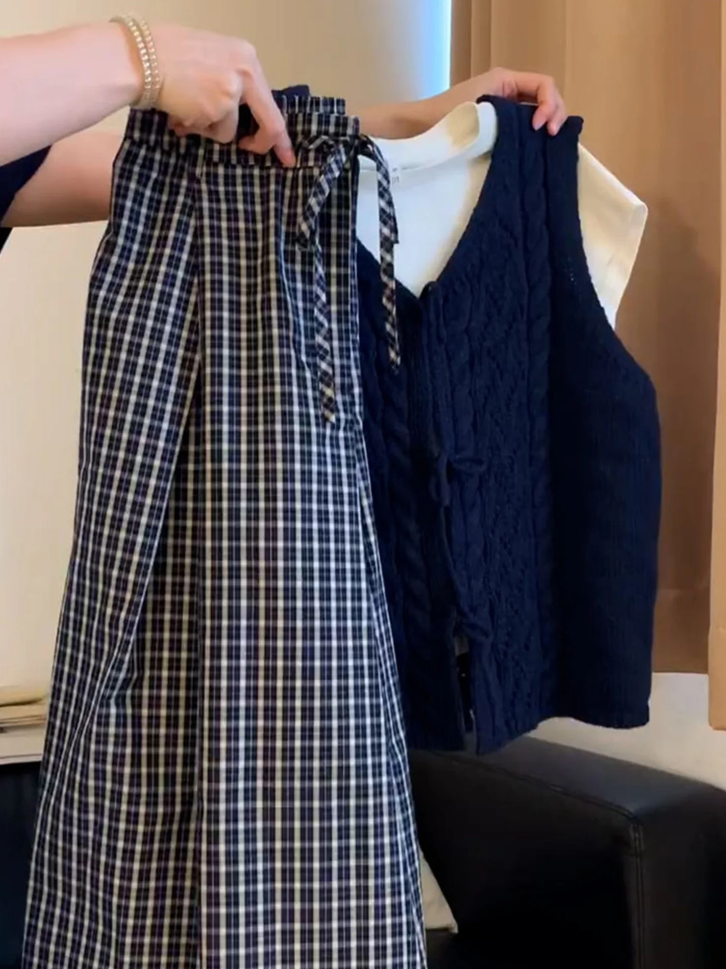 

Невобычный цветной вязаный открытый кардиган с v-образным вырезом, повседневная верхняя одежда, женский многослойный жилет, осенняя одежда