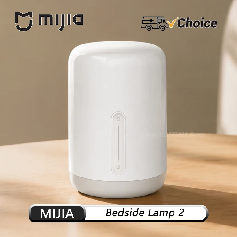 Original Mijia Bedside Lamp 2 Smart Table LED Night Light Colorful 400 Lumens Bluetooth WiFi Touch Control for Apple Siri