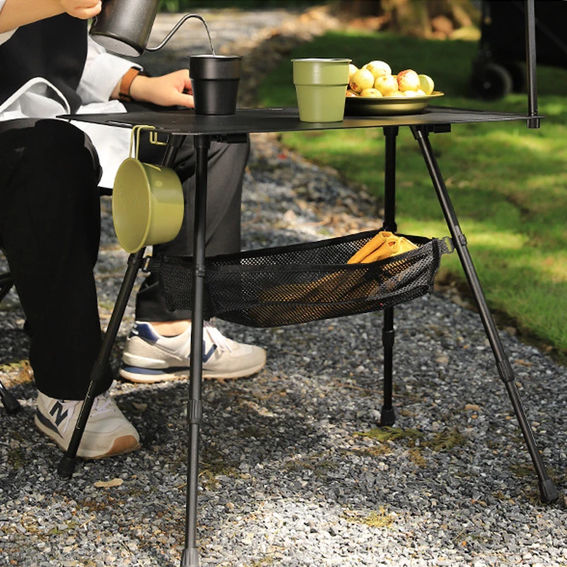 Outdoor Ultra Light Tactical Table Foldable Portable Elevating IGT Table Lightweight Camping Equipment Instagram Picnic TeaTable