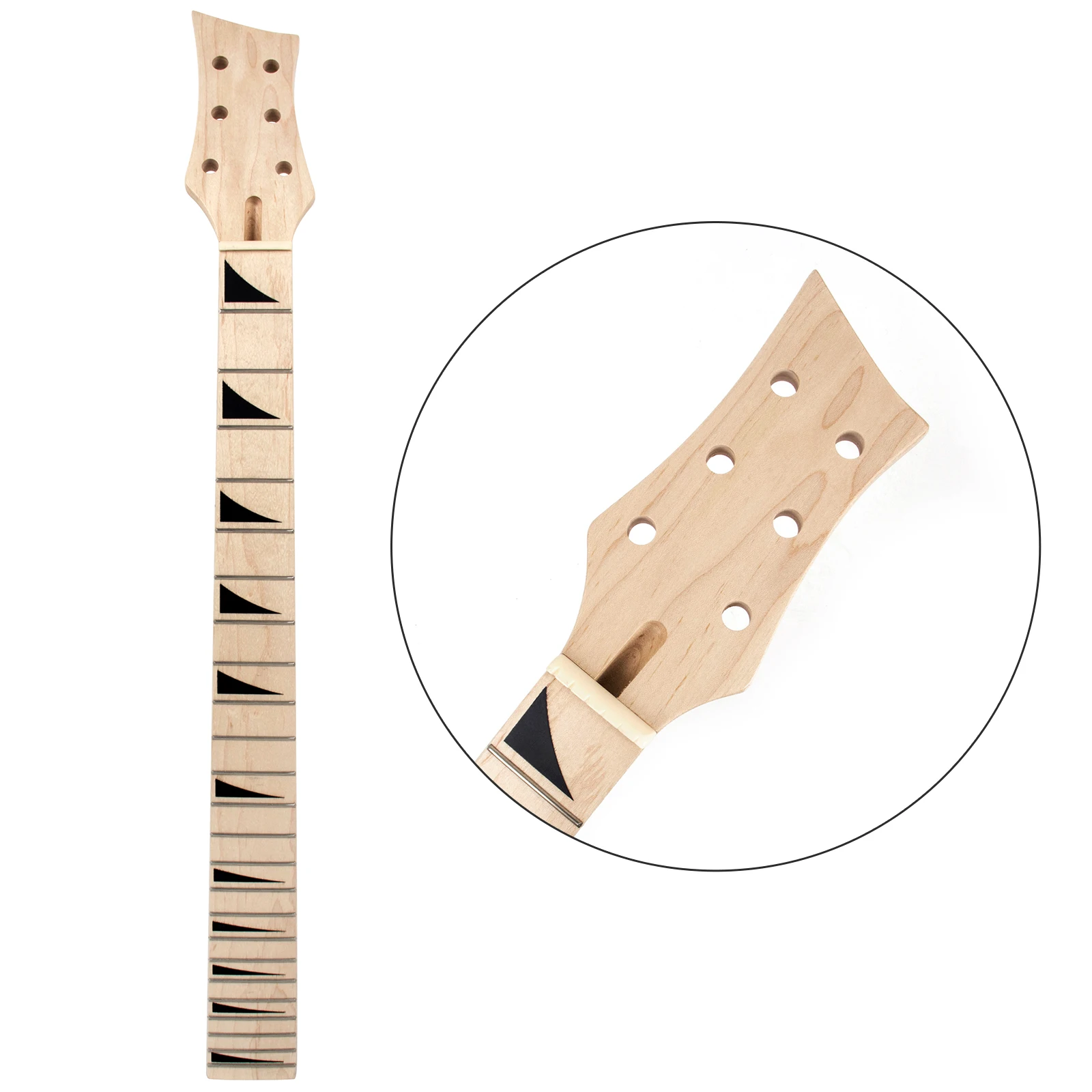 Electric Guitar Neck Canada Maple 24 Fret For ST Bolt-on C Shape