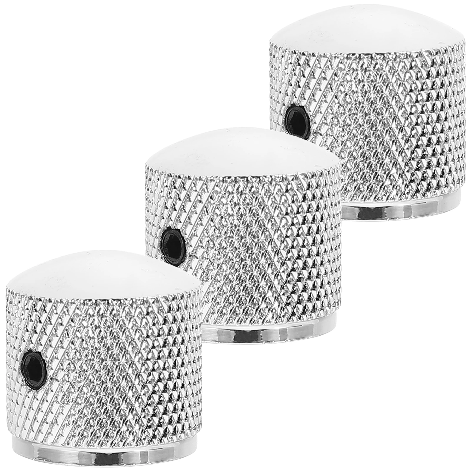 

3Pcs Metal Guitar Volume Knobs Compatible Electric Bass Easy Install Heavy Sturdy Design Perfect Gift Instrument Lovers