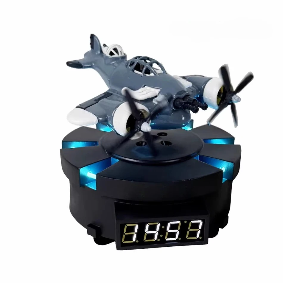 Diy levitação magnética mini avião criativo desktop computador escritório decoração brinquedo presente para amigos