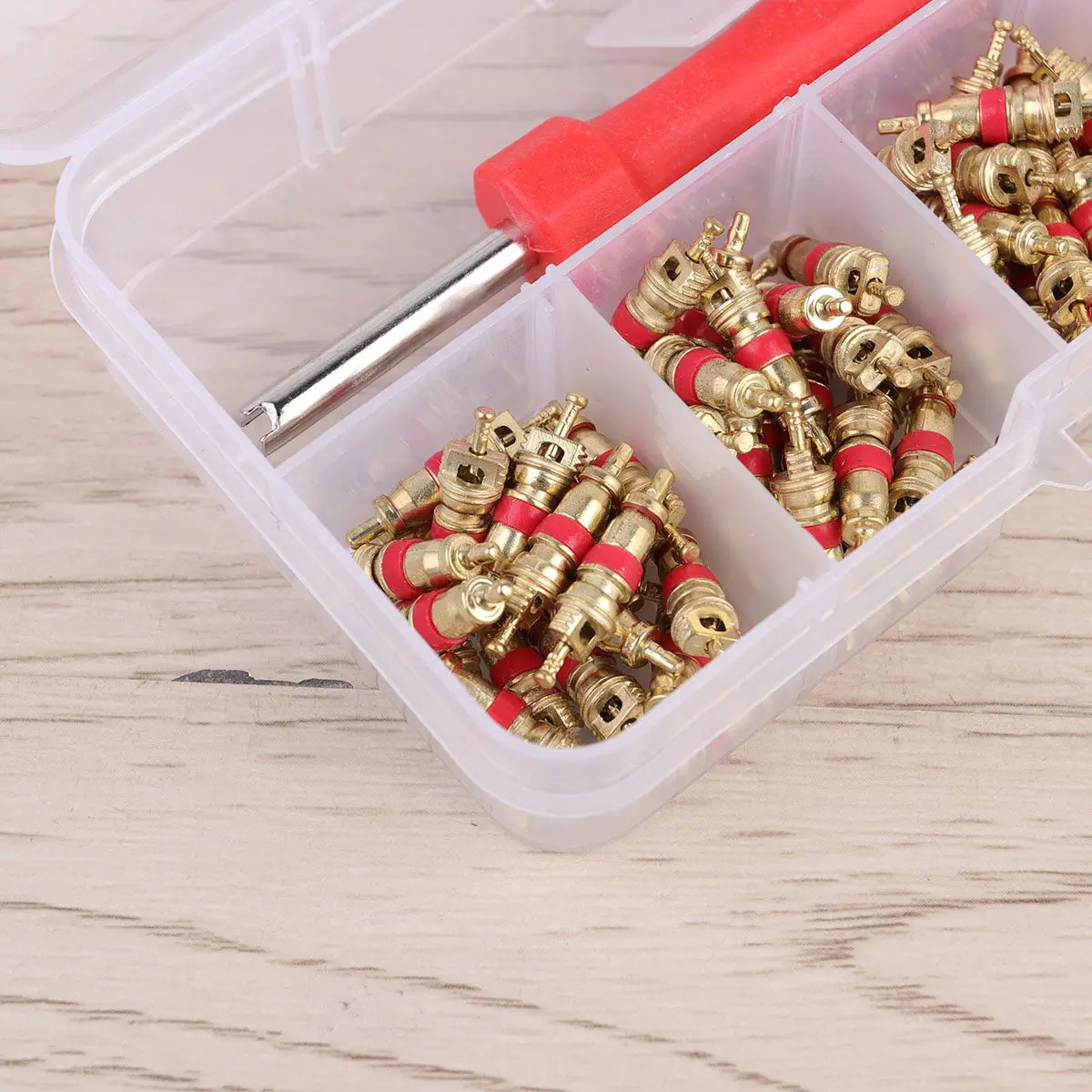 

Tyre Core Removal Tool Set Heavy Duty Core Wrench Kit for Quick Installation Removal of Tire Valve on Auto Vehicles Motorcycles