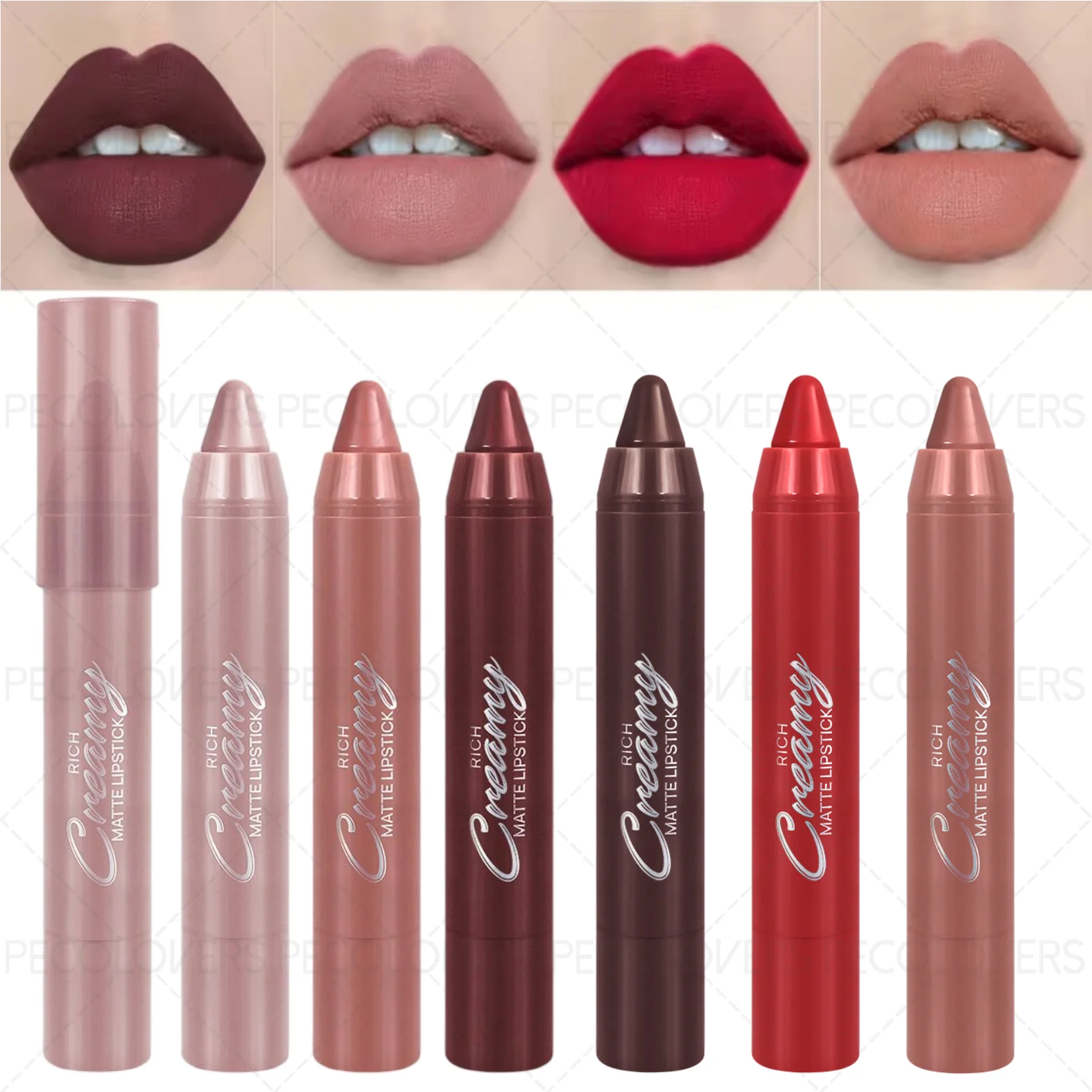 1PC ソフトマットリップライナーペン - リップクレヨンリップスティックペンシル、保湿、すべての肌タイプに適しています、毎日のリップメイク