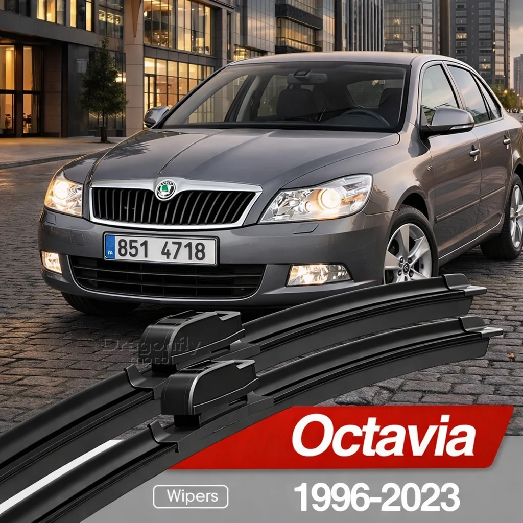 

For Skoda Octavia MK1 MK2 MK3 MK4 1996-2023 Front Windshield Wiper Blades 2pcs Windscreen Window Accessories 2004 2013 2017 2019