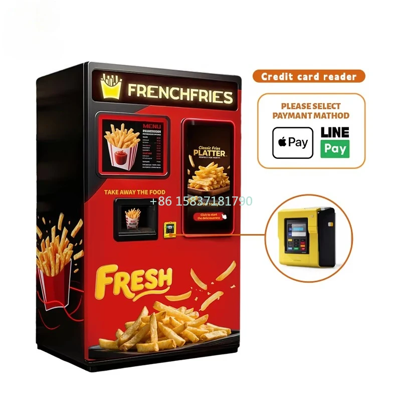 Popular Design French Fry Vending Machine Full Automatic Onion Rolls Fries Vending Machine for Kids French Fry Vending Machine - Image 6