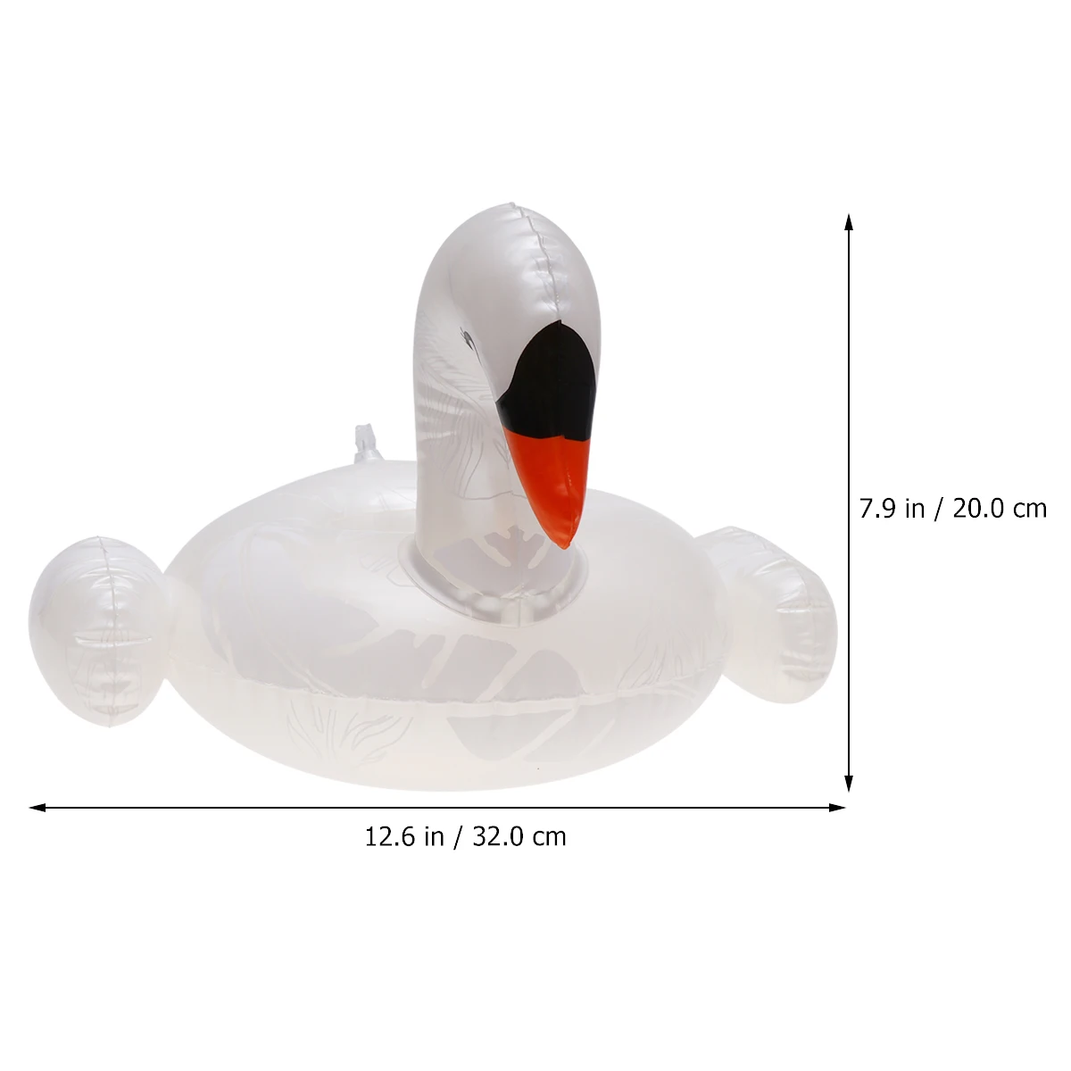 ที่วางแก้วเบียร์รูปหงส์เป่าลม สีขาว ทำจากพีวีซี สำหรับสระว่ายน้ำ ทะเลสาบ สนุกสนานในน้ำ ที่วางแก้วน้ำเป่าลมสำหรับกิจกรรมกลางแจ้ง