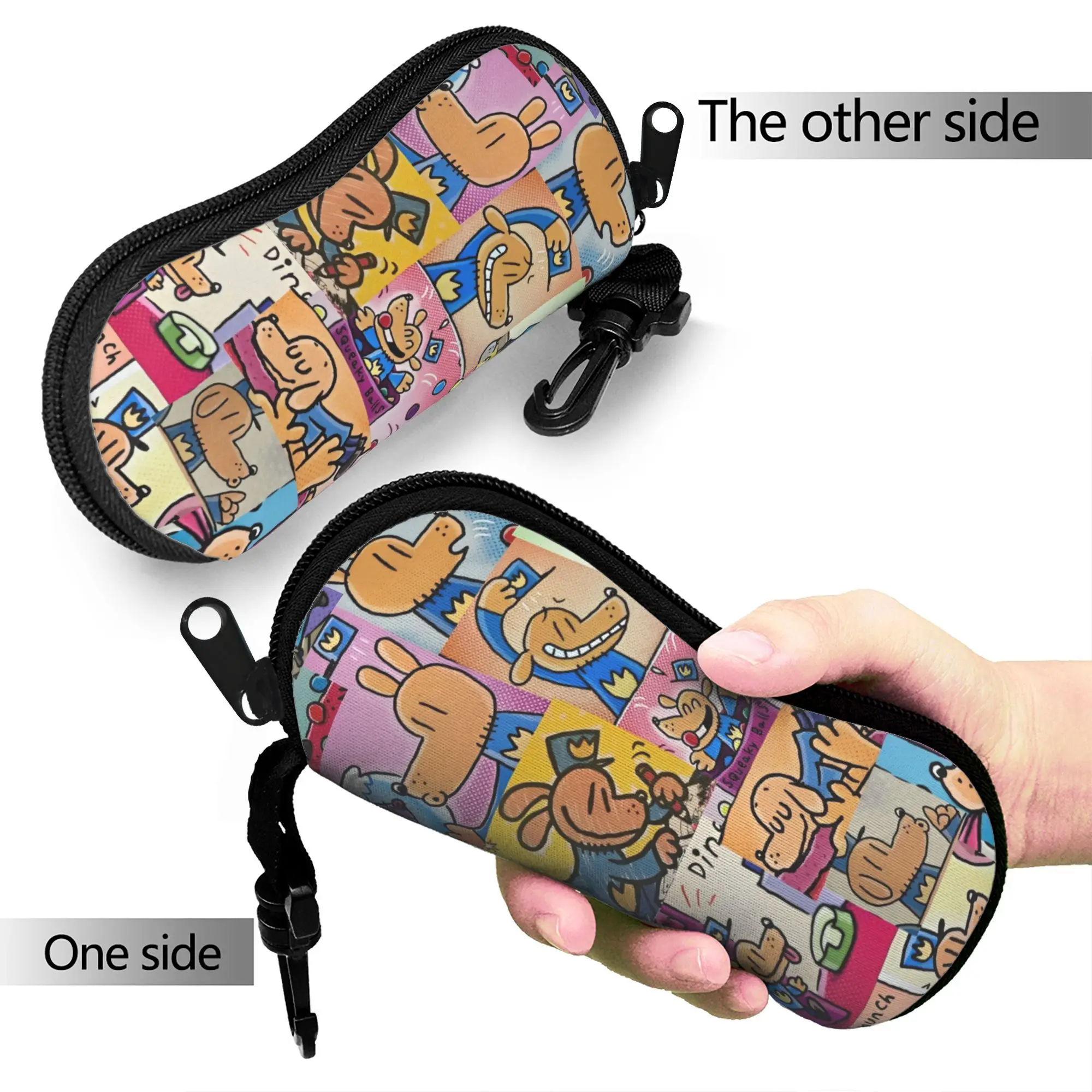 Dog Man Dogman And Friend Micro Glasses Case  Original Sunglasses Case  Cover Male Female Eyewear Accessory