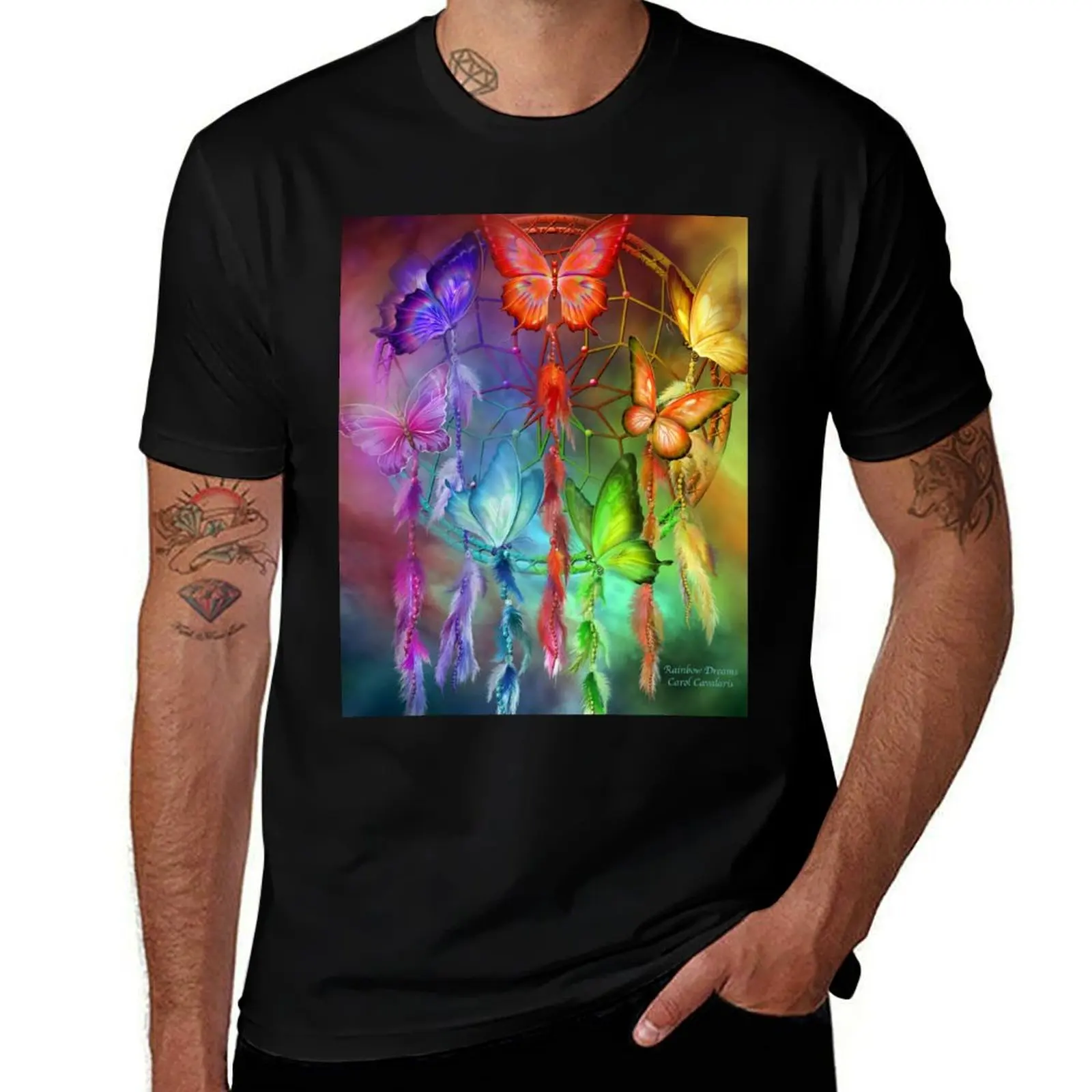 Dream Catcher - Rainbow Dreams T-Shirt Running Performance Short Sleeve Tee T-Shirt