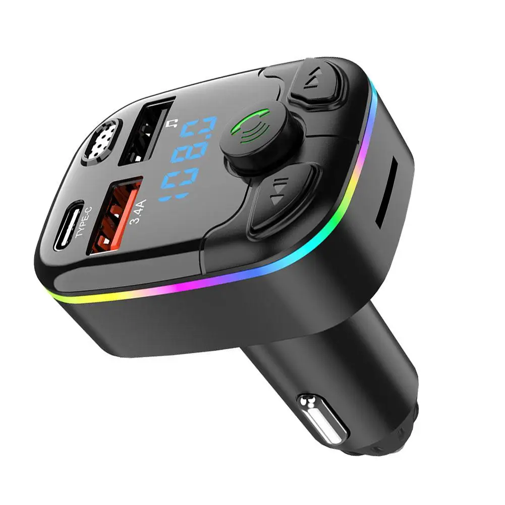 

Автомобильный FM-трансмиттер с Bluetooth 5,0 и двумя USB-портами