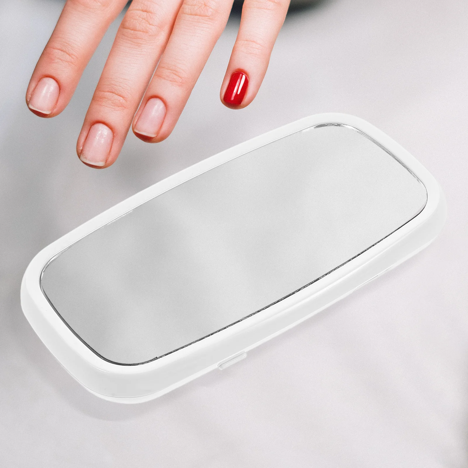 1 set 1 set led-gellamp roze compact manicurelicht voor gellak sneldrogend droger tafelblad kleine nagellampen nagelvoorziening