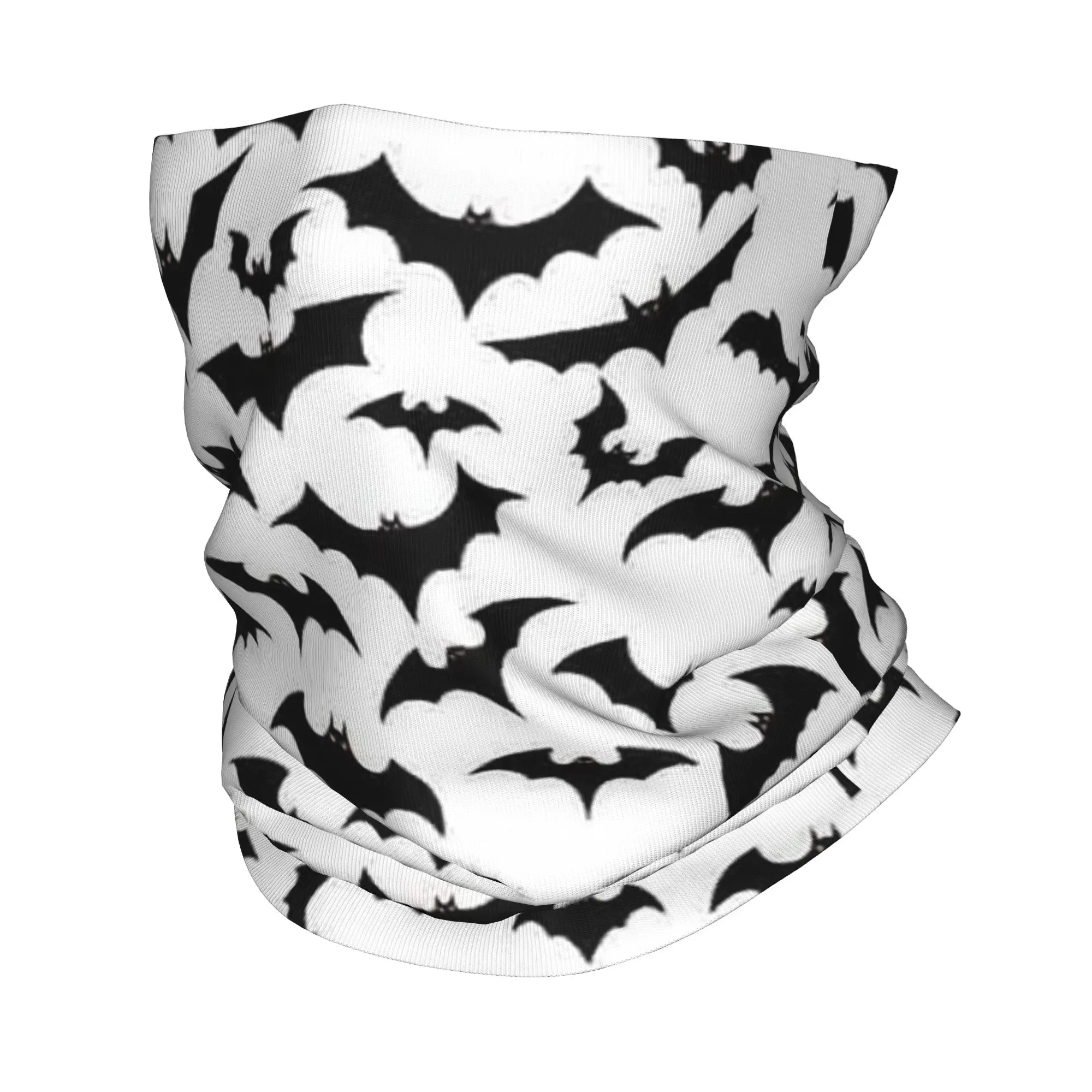 

Gothic Witch Bats Pattern Ghost Halloween Bandana Neck Cover Printed Mask Scarf Headband Outdoor Sports Unisex Adult Winter