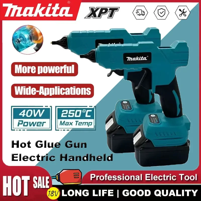 

Аккумуляторный электрический клеевой пистолет Makita 18В для термоклея, 11 мм, для домашнего творчества и DIY