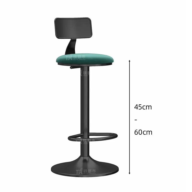 Outdoor Bar Mid-century Chair Nordic Chairs Swivel High Stool For Kitchen Luxury Chaise Design Plastic Modern Step Furniture