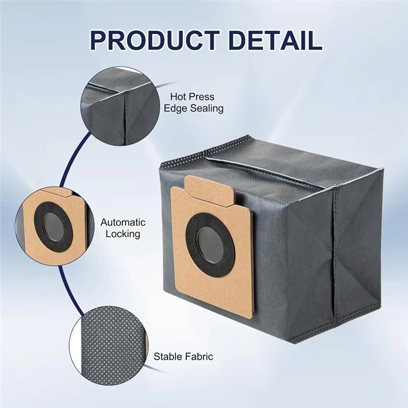 ABPP-14 Pack Dust Bags For Eufy Clean X8/X8 Pro/X10 Pro Omni Robot Vacuum Self-Empty Station, Vacuum Accessories Parts