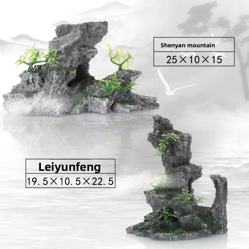 

Aquarium Decoration Full Set Fake Mountain Lacape Stone Decorations Fi Tank Ornament Small Aquarium Decor Small Accories