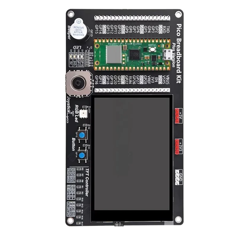 

Superior-For Raspberry Pi Pico /Pico W/2 Breadboard Kit With 3.5 Inch Touch Screen DIY Project Breakout Board With Picow