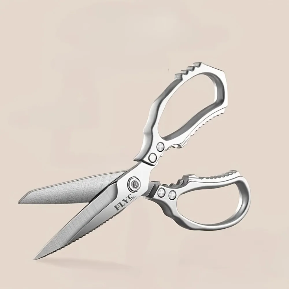 Stainless Steel Multi-Purpose Cooking Shears – Heavy-Duty Bone Cutting, Fish Fillet & Poultry Trimming with Ergonomic Handle view 4