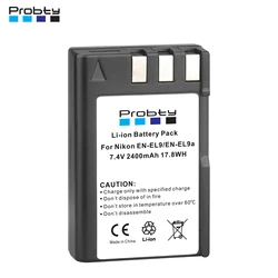 Probty 2400mAh EN-EL9 EN EL9 EN-EL9a EN EL9a EL9a Li-ion akumulator do aparatu cyfrowego AKKU do Nikon EN-EL9a D40 D60 D40X D5000 D3000