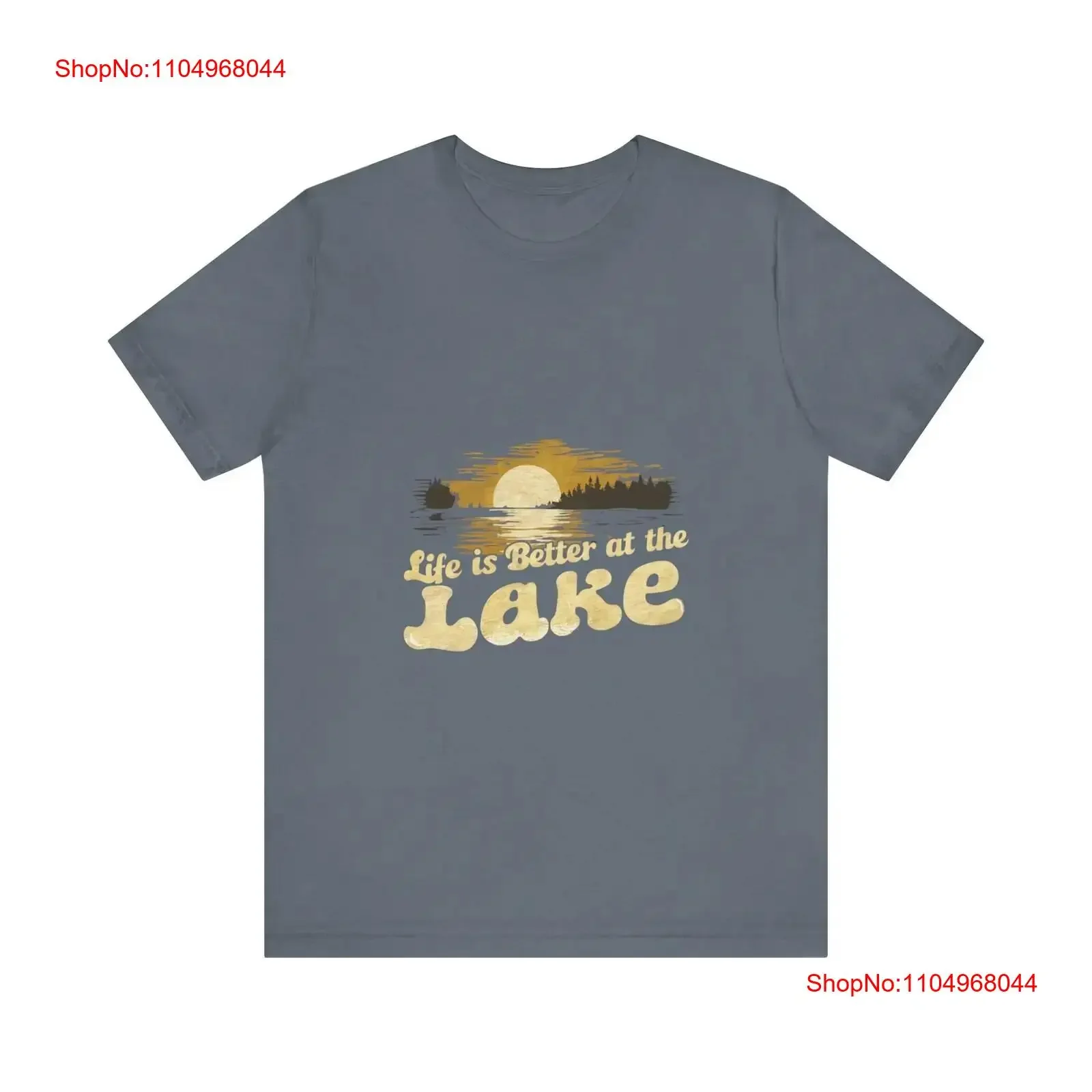 La vida es mejor en el lago camiseta verano vibraciones Cottagecore ropa vacaciones familiares junto al lago vintage lavado cómodo